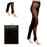 Lustrous Shiny Semi-Opaque Stirrup Tights