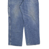 DICKIES Mens Relaxed Blue Denim Jeans W38 L30 Workwear Carpenter Style Zip