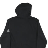 ADIDAS Womens Black Moco Juniors Pullover Hoodie M Cotton Blend Graphic