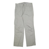WE Mens Cotton Blend Beige Regular Fit Straight Leg Trousers W32 L32 Casual