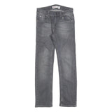 LEVI'S 511 Slim Girls Jeans Grey Denim W25 L25 Cotton Blend Zip Closure