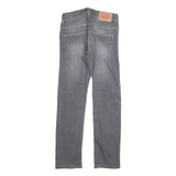 LEVI'S 511 Slim Girls Jeans Grey Denim W25 L25 Cotton Blend Zip Closure