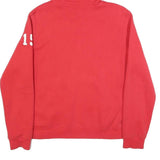 NIKE Mens Red Cascades Pullover Hoodie L Soft Cotton Blend Sports Sweatshirt