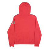 NIKE Mens Red Cascades Pullover Hoodie L Soft Cotton Blend Sports Sweatshirt