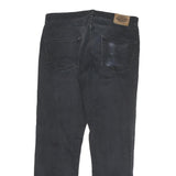 DICKIES Mens Cotton Blend Black Regular Fit Straight Trousers W30 L30 Workwear