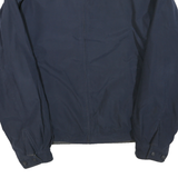 NAUTICA Mens Navy Blue Jacket L Polyester Blend Plain Zip Collar Lightweight