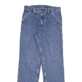 CARHARTT Mens Regular Blue Denim Medium Jeans W28 L31 Workwear Utility Zip