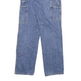CARHARTT Mens Regular Blue Denim Medium Jeans W28 L31 Workwear Utility Zip