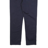 LEVI'S Mens Cotton Blend Navy Regular Straight Trousers W34 L30 Casual Zip