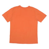 NIKE Mens Orange Air Graphic T-Shirt L Short Sleeve Crew Neck Cotton Blend
