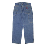 DICKIES Womens Blue Regular Fit Straight Leg Denim Jeans W32 L30 Workwear