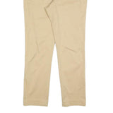 LAUREN RALPH LAUREN Womens Cotton Blend Beige Slim Straight Trousers W32 L30