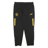 PUMA Mens Joggers Black & Yellow Manchester City Slim Tapered XL W34 L30