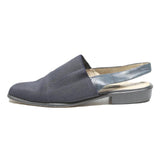 BALLY Womens Navy Blue Synthetic Slingback Shoes UK 6.5 Stylish Comfortable