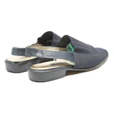 BALLY Womens Navy Blue Synthetic Slingback Shoes UK 6.5 Stylish Comfortable