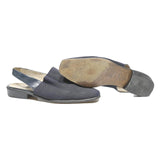 BALLY Womens Navy Blue Synthetic Slingback Shoes UK 6.5 Stylish Comfortable