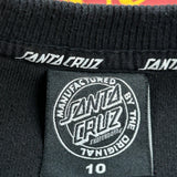 Age 10 Santa Cruz Sweatshirt - Medium Black Cotton