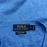 Polo By Ralph Lauren Jumper - Large Blue Cotton