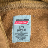 Dickies Hoodie - Large Brown Cotton Blend
