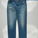 501 Levis Jeans - 32W 30L Blue Denim