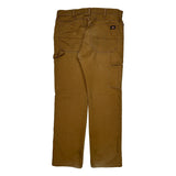 Dickies Carpenter Pants - 34W 32L Brown Cotton