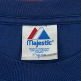 Mets Majestic T-Shirt - Large Blue Cotton