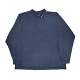 Nike Long Sleeve T-Shirt - XL Blue Cotton
