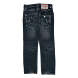 True Religion Contrast Stitch Jeans - 34W 30L Dark Wash Denim