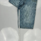 Roadblock Denim Shorts - 35W 15L Light Wash Cotton