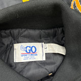 Excavating Unbranded Graphic Bomber Jacket - Large Black Polyester
