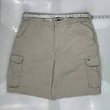 Tommy Hilfiger Cargo Shorts - 36W 9L Beige Cotton