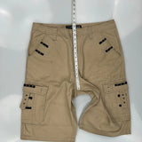Southpole Cargo Shorts - 38W 13L Beige Cotton