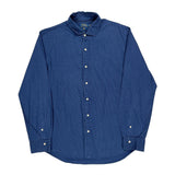 Polo By Ralph Lauren Slim Fit Shirt - XL Blue Cotton