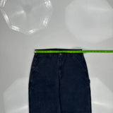Carhartt Double Knee Carpenter Pants - 30W 30L Dark Wash Cotton