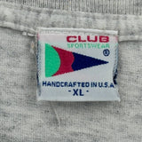 Club Sportswear Single Stitch T-Shirt - XL Grey Cotton