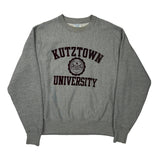 Reverse Weave Champion College Sweatshirt - Medium Grey Cotton Blend