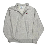 Reverse Weave Champion 1/4 Zip - XL Gray Cotton