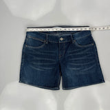 Levis Denim Shorts - 32W UK 12 Blue Denim
