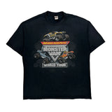 World Tour 2010 Monster Jam Graphic T-Shirt - XL Black Cotton