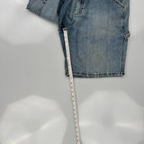 Lee Carpenter Shorts - 36W 11L Blue Denim