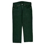 501 Levis Jeans - 33W 30L Green Cotton