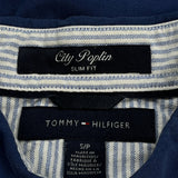Tommy Hilfiger Slim Fit Short Sleeve Shirt - Small Blue Cotton