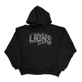 Detroit Lions Nfl Hoodie - XL Black Cotton Blend