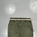 Carhartt Carpenter Trousers - 38W 34L Green Cotton