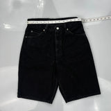 Levis Denim Shorts - 28W 9L Black Cotton