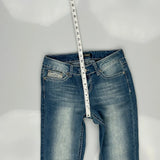 Zco Jeans Lace Jeans - 28W UK 6 Blue Cotton