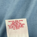 Blank Royal Single Stitch T-Shirt - Large Blue Cotton Blend