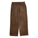 No Boundaries Double Knee Carpenter Pants - 32W 31L Brown Cotton