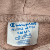 Reverse Weave Champion Hoodie - Small Pink Cotton