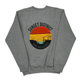 Sunset District Carhartt Graphic Sweatshirt - Small Gray Cotton